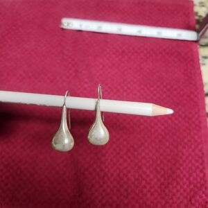 Elegant Sterling Silver Teardrop Earrings